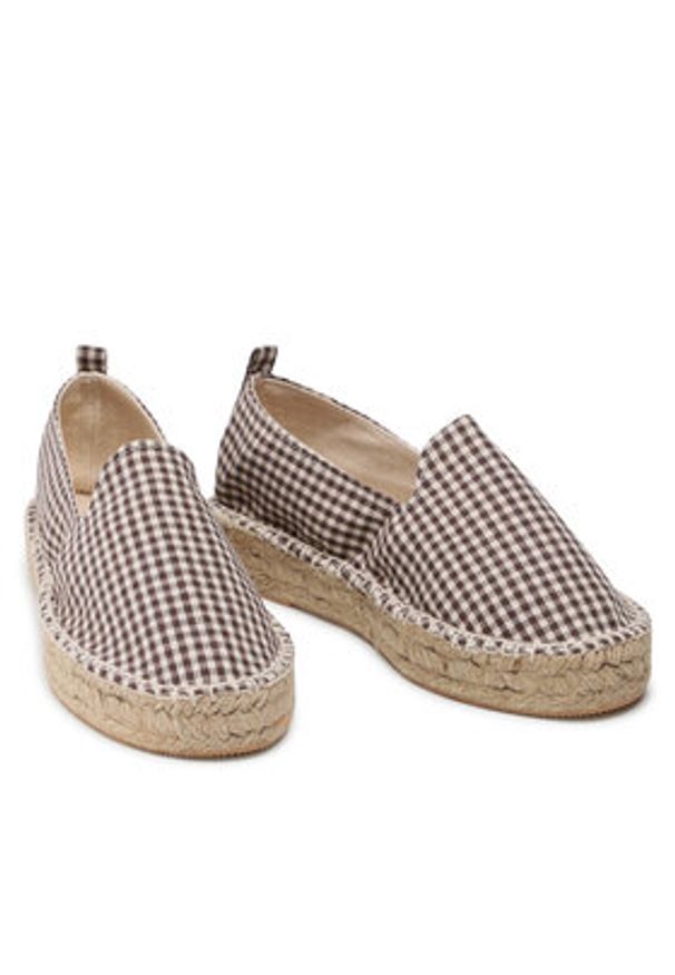 Jenny Fairy Espadryle HZF081-01ECO Brązowy. Kolor: brązowy. Materiał: materiał