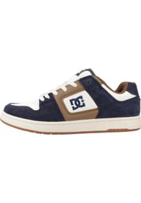 DC Shoes - Buty DC MANTECA 4 Niebieski. Okazja: na co dzień. Kolor: niebieski, wielokolorowy, brązowy, żółty. Materiał: skóra. Szerokość cholewki: normalna #2