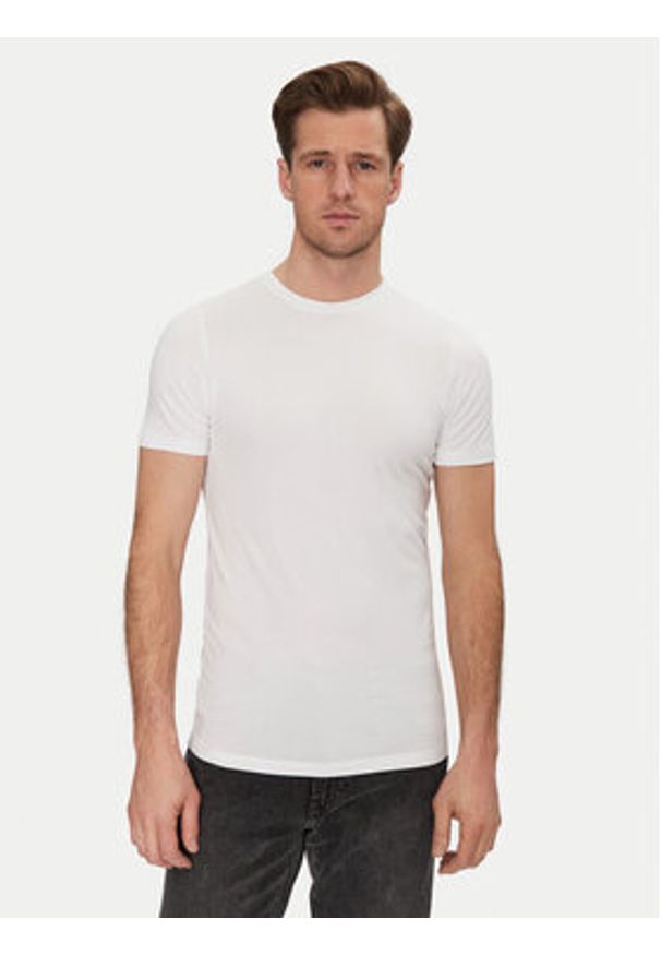 Resteröds Komplet t-shirtów 27040 2 Biały Slim Fit. Kolor: biały. Materiał: bawełna