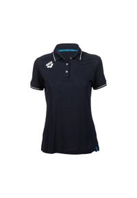Koszulka polo damska Arena Team Polo shirt Solid Cotton. Typ kołnierza: polo. Kolor: niebieski. Materiał: bawełna, dzianina. Wzór: jednolity. Styl: sportowy #1