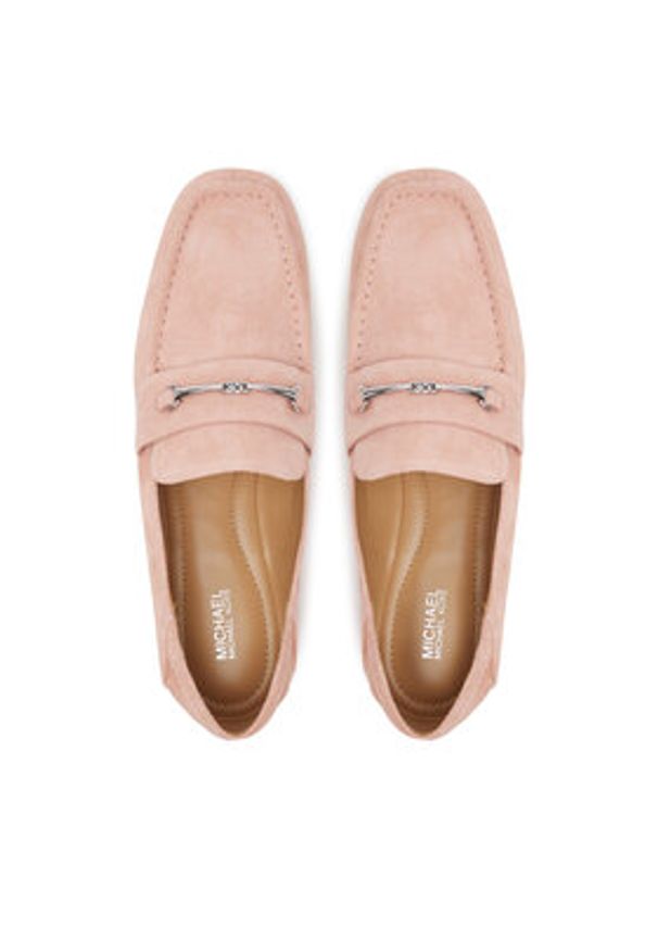 MICHAEL Michael Kors Mokasyny Lena Loafer 40S5LEFP1S Różowy. Kolor: różowy. Materiał: zamsz, skóra