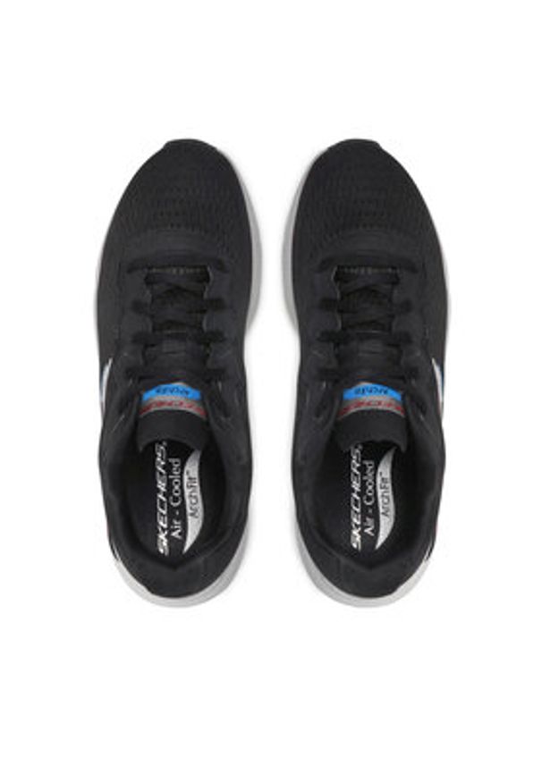 skechers - Skechers Sneakersy Infinity Cool 232303/BLK Czarny. Kolor: czarny. Materiał: materiał