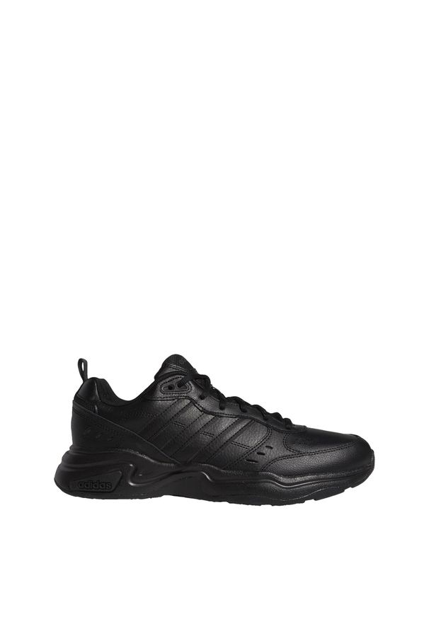 Adidas - Strutter Shoes. Kolor: czarny, szary, wielokolorowy. Materiał: skóra. Sport: turystyka piesza