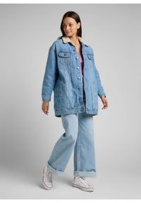 Lee - LEE ELONGATED SHERPA RIDER DAMSKA KURTKA JEANSOWA DAY USE L55NRDZC 112322384. Materiał: jeans #4