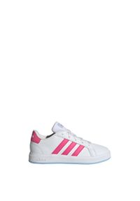 Adidas - Buty Grand Court Lifestyle Tennis Lace-Up. Kolor: biały, wielokolorowy, różowy, niebieski. Materiał: materiał