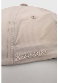 Houdini czapka z daszkiem C9 kolor beżowy gładka. Kolor: beżowy. Materiał: tkanina, włókno, materiał. Wzór: gładki #2