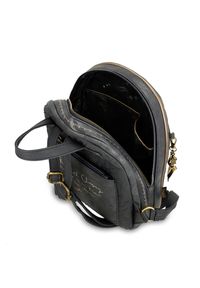 Brązowy Stylowy Damski Plecak Anekke. Kolor: brązowy. Wzór: haft. Styl: elegancki #8