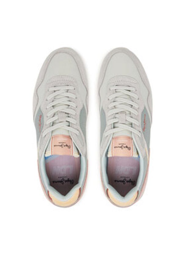 Pepe Jeans Sneakersy PLS40045 Szary. Kolor: szary. Materiał: skóra, zamsz