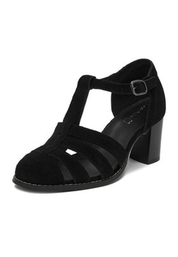 Lasocki Półbuty CEO-25F531-3 Czarny. Kolor: czarny. Materiał: zamsz, skóra