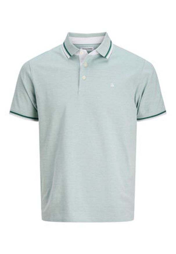 Jack & Jones Polo Paulos 12136668 Niebieski jasny Regular Fit. Typ kołnierza: polo. Kolor: niebieski. Materiał: bawełna