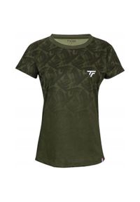 TECNIFIBRE - Koszulka T-Shirt tenisowa damska Tecnifibre X-Loop Tee. Kolor: zielony. Sport: tenis