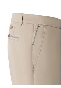 Bugatti Chinosy 4890-76301C Beżowy Slim Fit. Kolor: beżowy. Materiał: bawełna #2