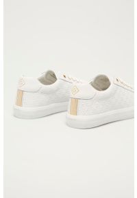 GANT - Gant Tenisówki skórzane damskie kolor biały. Nosek buta: okrągły. Zapięcie: sznurówki. Kolor: biały. Materiał: skóra #3