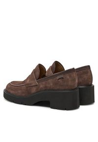 Camper Loafersy Milah K201425-024 Brązowy. Kolor: brązowy. Materiał: skóra, zamsz