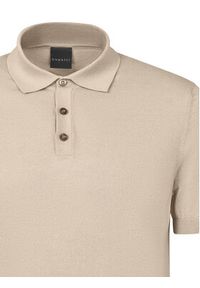Bugatti Polo 7100-75522C Beżowy Regular Fit. Typ kołnierza: polo. Kolor: beżowy. Materiał: bawełna #3