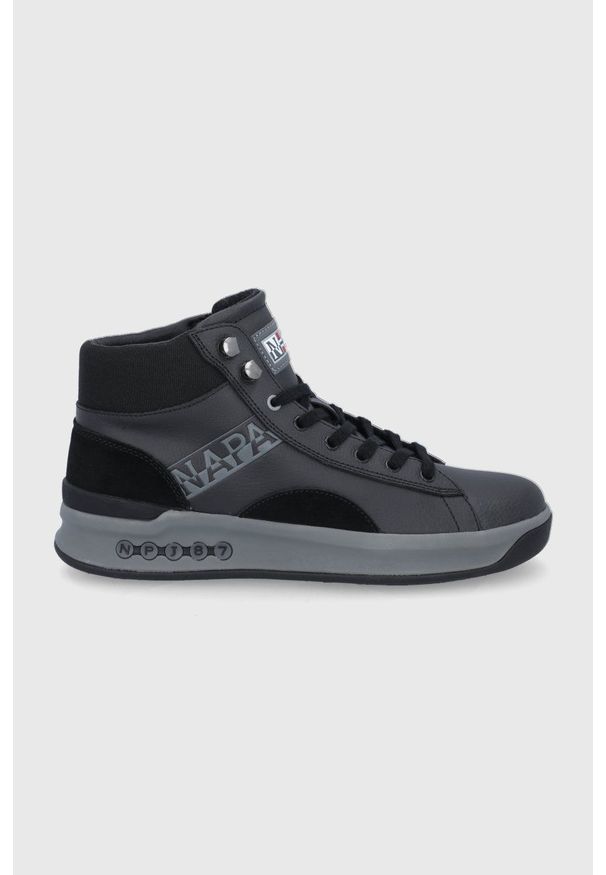 Napapijri - Buty. Zapięcie: sznurówki. Kolor: czarny. Materiał: guma
