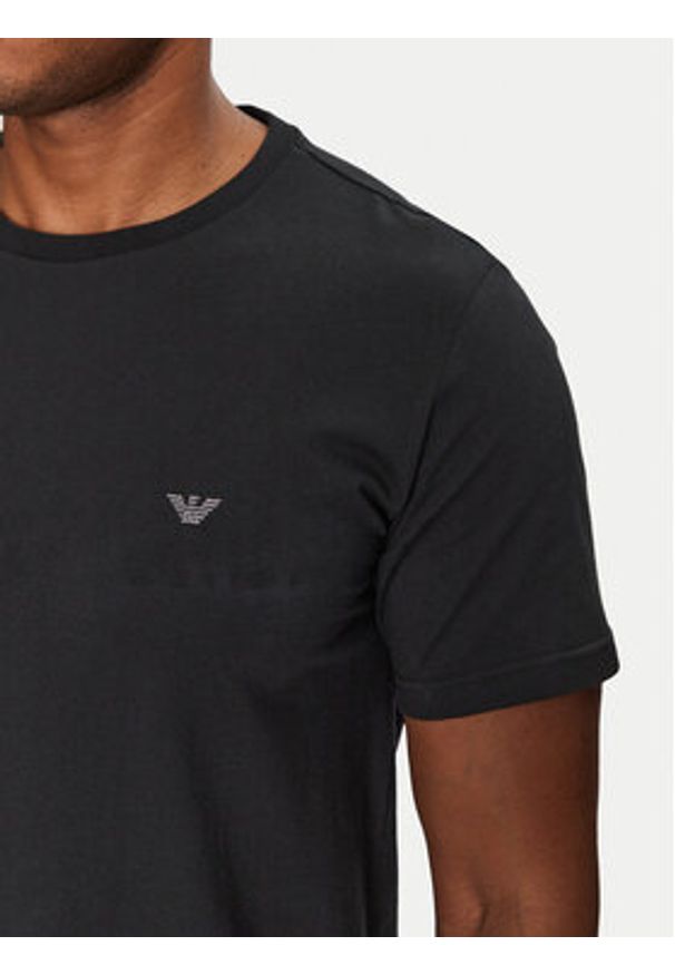 Emporio Armani Underwear Piżama EM000399 AF10801 MC049 Czarny Regular Fit. Kolor: czarny. Materiał: bawełna