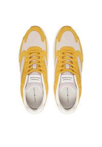 TOMMY HILFIGER - Tommy Hilfiger Sneakersy Outdoor Runner FM0FM05945 Żółty. Kolor: żółty. Materiał: skóra, zamsz. Sport: outdoor #3