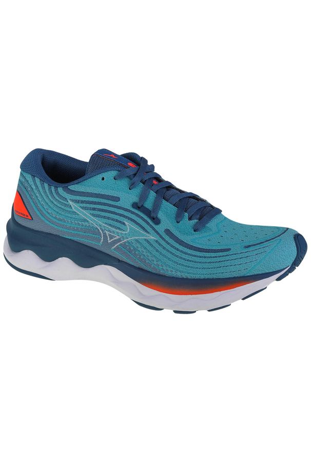 Buty do biegania męskie Mizuno Wave Skyrise 4. Kolor: niebieski. Model: Mizuno Wave