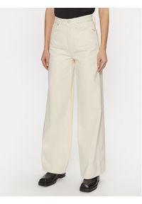 Calvin Klein Jeansy K20K208018 Écru Wide Leg