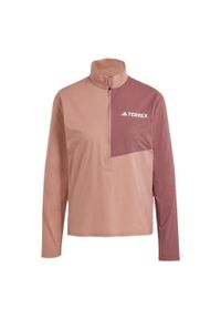 Adidas - Koszulka Terrex Multi Climacool 1/2 Zip Long Sleeve. Kolor: różowy. Długość rękawa: długi rękaw. Technologia: ClimaCool (Adidas)