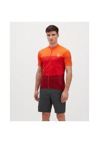 Koszulka rowerowa męska Silvini Jersey Turano Pro. Kolor: czerwony, pomarańczowy, wielokolorowy. Materiał: jersey