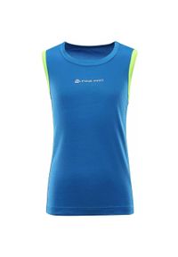 ALPINE PRO - Dziecięcy T-shirt Alpine Pro Takro 3 - Miękka i Oddychająca Bawełna. Kolor: niebieski. Materiał: poliester