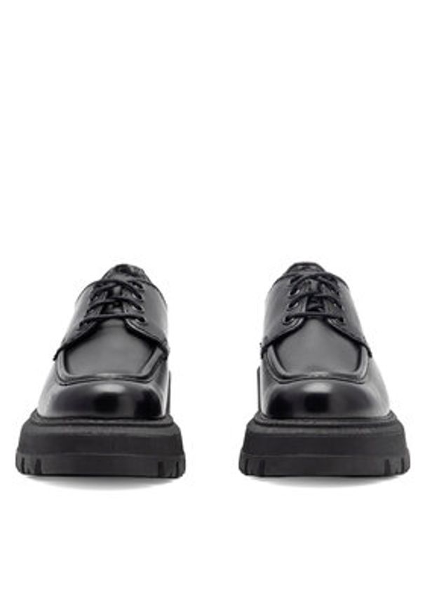 Sergio Bardi Oxfordy RST-B1026-01SB Czarny. Kolor: czarny. Materiał: skóra