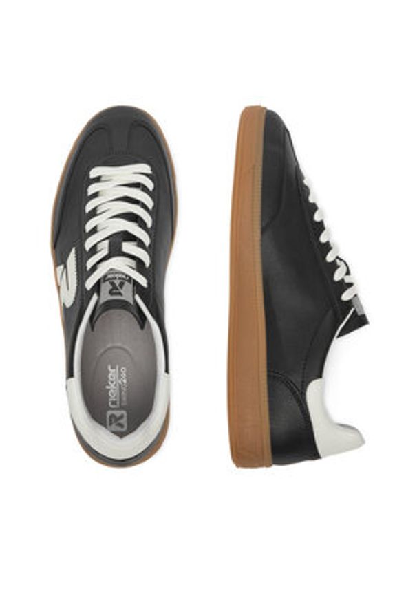 Rieker Revolution Lifestyle Sneakersy U2200-00 Czarny. Kolor: czarny. Materiał: skóra