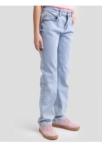Big-Star - Jeansy dziewczęce z prostą nogawką jasnoniebieskie Lola 213. Okazja: na co dzień, na spacer. Stan: podwyższony. Kolor: niebieski. Materiał: jeans. Wzór: haft. Styl: klasyczny, casual, elegancki, vintage #6