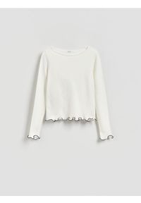 Reserved - Sweter z wiskozą - złamana biel. Materiał: wiskoza