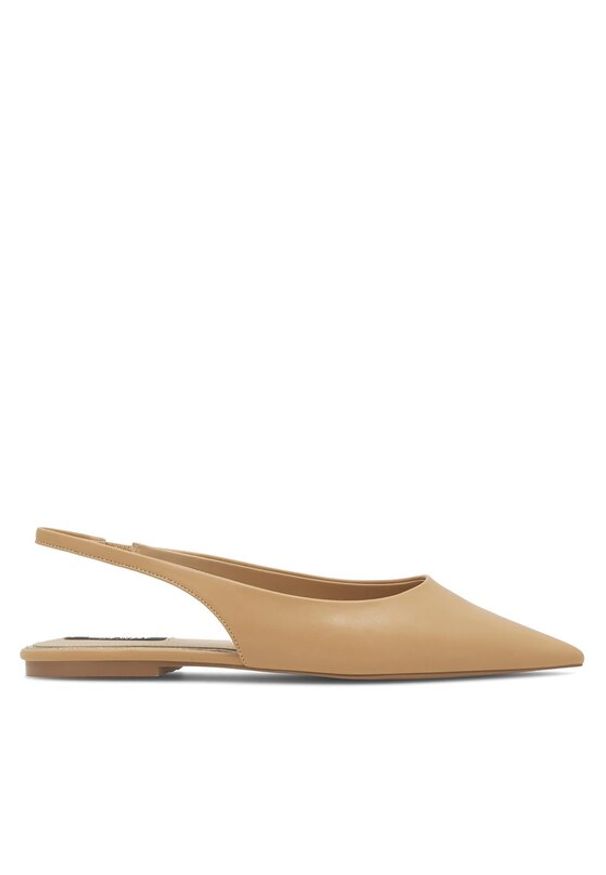 Nine West Baleriny WFA2551-2 Beżowy. Kolor: beżowy. Materiał: skóra