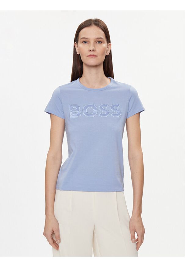 BOSS - Boss T-Shirt Eventsa 50514967 Niebieski Regular Fit. Kolor: niebieski. Materiał: bawełna