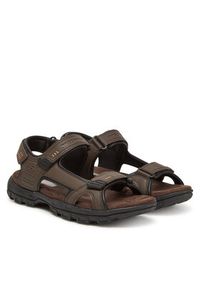 skechers - Skechers Sandały Garver-Louden 64487/BRN Brązowy. Kolor: brązowy. Materiał: skóra #4