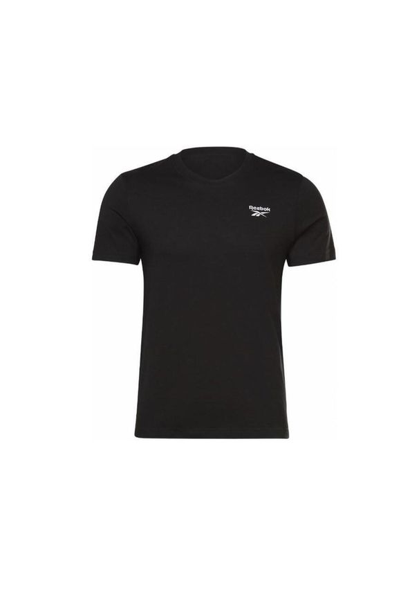 Reebok - KOSZULKA T-shirt męska REEBOK bawełna. Kolor: czarny. Materiał: bawełna
