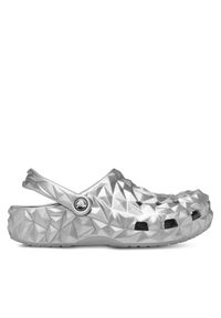 Crocs Klapki Cls Metallic Geometric Clog 210002 Srebrny. Kolor: srebrny