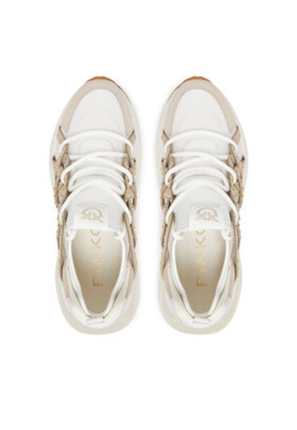 Pinko - PINKO Sneakersy Ariel 28 SS0095E031 Biały. Kolor: biały. Materiał: skóra