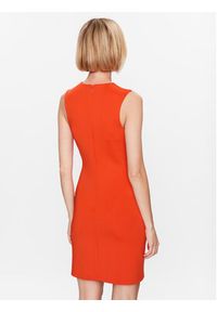 Calvin Klein Sukienka codzienna K20K205846 Czerwony Slim Fit. Okazja: na co dzień. Kolor: czerwony. Materiał: syntetyk. Typ sukienki: proste. Styl: casual #3