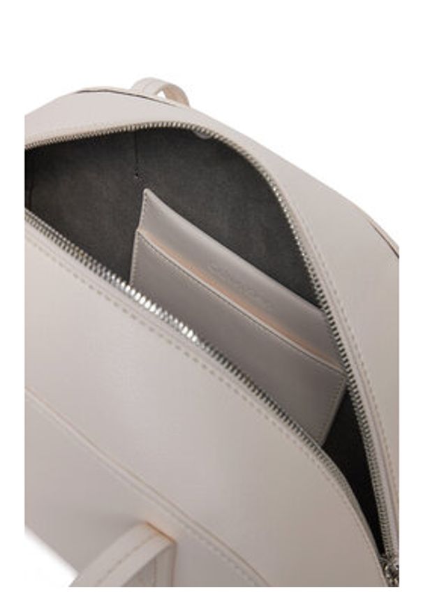 Calvin Klein Torebka Ck Glide Elongated Shoulder Bag K60K612819 Biały. Kolor: biały. Materiał: skórzane