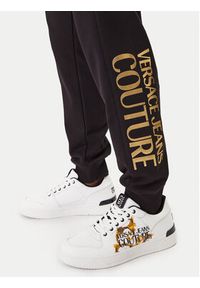 Versace Jeans Couture Spodnie dresowe 80GAAT00 CF01T Czarny Regular Fit. Kolor: czarny. Materiał: bawełna #3