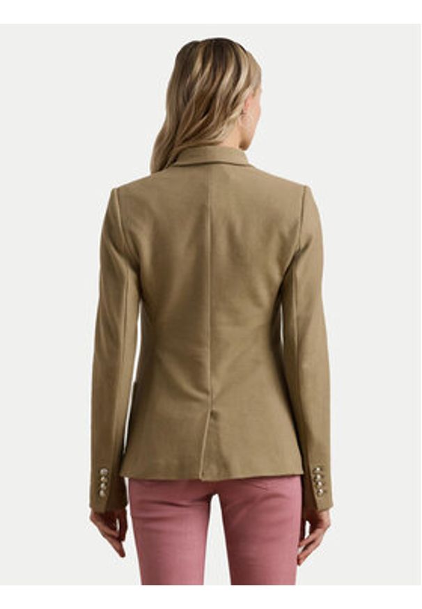Lauren Ralph Lauren - LAUREN RALPH LAUREN Marynarka 200797305021 Beżowy Regular Fit. Kolor: beżowy. Materiał: bawełna