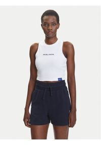 Pepe Jeans Top Red Bull Racing Logo RL500002 Biały Slim Fit. Kolor: biały. Materiał: bawełna