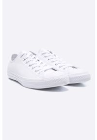 Converse - Tenisówki Chuck Taylor All Star. Nosek buta: okrągły. Zapięcie: sznurówki. Kolor: biały. Materiał: syntetyk, skóra, materiał. Szerokość cholewki: normalna #3