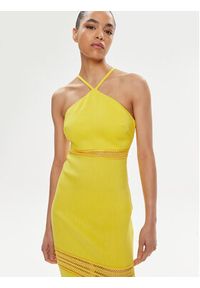 Patrizia Pepe Sukienka letnia 2A2729/A268-Y447 Żółty Slim Fit. Kolor: żółty. Materiał: syntetyk. Sezon: lato #4