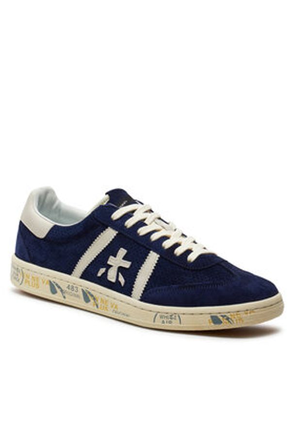 Premiata Sneakersy Bonnie VAR 6763 Granatowy. Kolor: niebieski. Materiał: materiał
