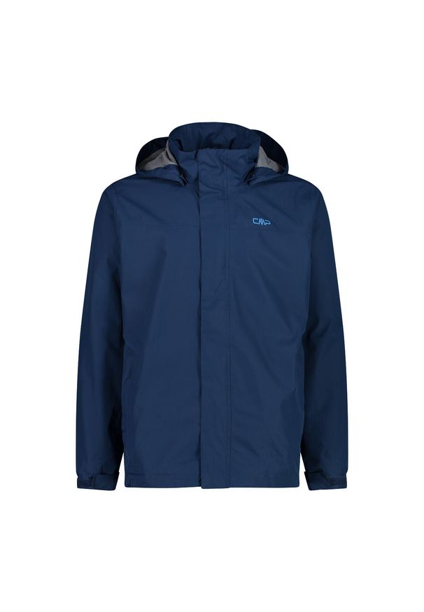 Kurtka przeciwdeszczowa z kapturem CMP Snaps. Typ kołnierza: kaptur. Kolor: niebieski. Materiał: puch. Sport: turystyka piesza