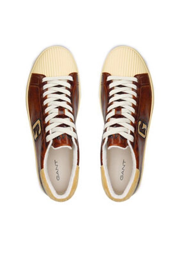 GANT - Gant Sneakersy 31631029 Brązowy. Kolor: brązowy. Materiał: skóra