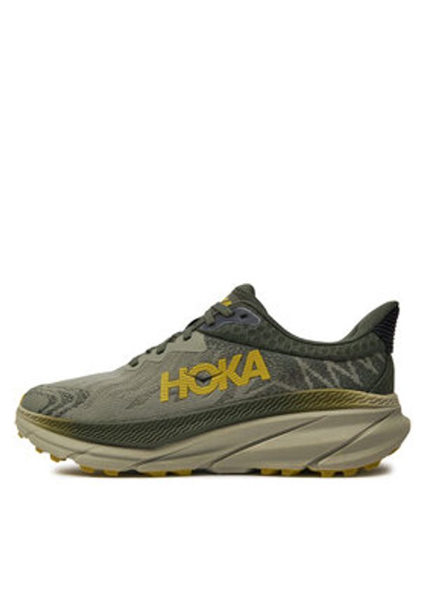 HOKA - Hoka Buty do biegania Challenger Atr 7 Wide 1134499 Khaki. Kolor: brązowy. Materiał: materiał