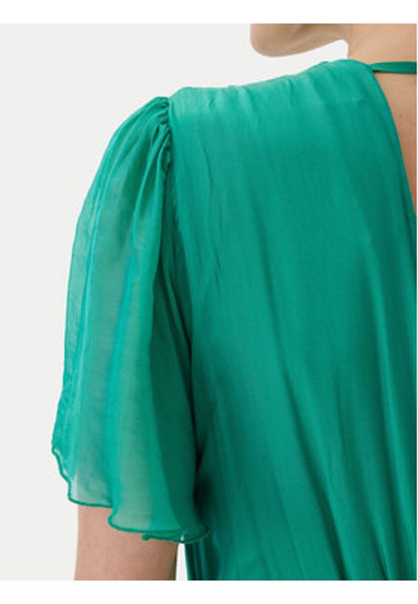 Haveone Sukienka letnia AFF-N006 Zielony Loose Fit. Kolor: zielony. Materiał: wiskoza. Sezon: lato