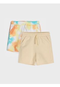 Sinsay - Szorty dresowe 2 pack - wielobarwny. Materiał: dresówka